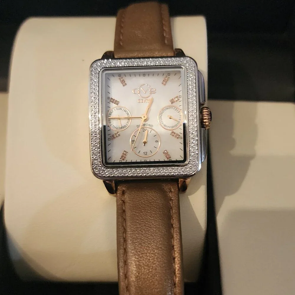 GV2 BY GEVRIL Bari Multi White Mother of Pearl Dial Ladies Watch Item No. 9214. - Picture 13 of 14